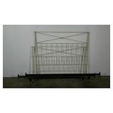 Full size head and foot board, metal, includes