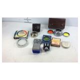 Camera accessories, mostly German made lens plus