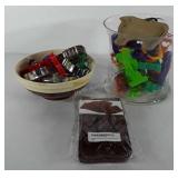 Bakeware, includes cookie cutters, mixing bowl,