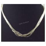 Sterling silver necklace 10.5g 20in