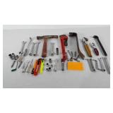 Tools, includes Craftsman pipe wrench,