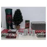 Christmas decor, includes fiber optic revolving