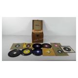 Vinyl Records, Platter-pak record case for 45RPM