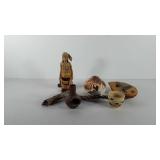 Mixed group, includes artist signed potter vase,