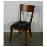 Single dining chair, vinyl upholstery,  seller