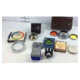 Camera accessories, mostly German made lens plus