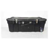 Poly storage trunk on wheels, 36" × 17" × 14"
