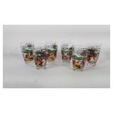 Libbey rodeo glass tumblers, 5.5" tall
