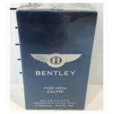 Cologne, Bentley Azure 3.4oz new