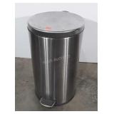 Stainless steel flip-top trashcan, 2