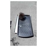 Misc. Commercial baking sheet, rubber tray, and