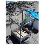 Galvanized Planter of sorts, 12x12x24"