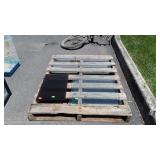 4 Miscellaneous pieces of plate glass, 2 smoke