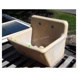 Heavy Duty Industrial type cultured Marble Sink,