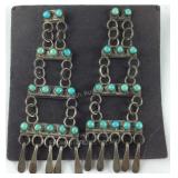 Sterling silver and turquoise earrings