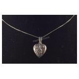 Sterling silver necklace 22in