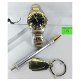 Louis Delon wrist watch not running with pen and