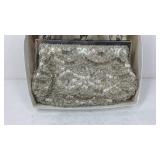 Beaded clutch purse made in Hong Kong