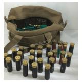 Ammo, canvas bag with 410 and 12ga shells