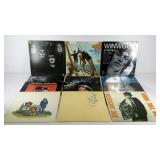 Vinyl record albums, 12 total, includes Kiss, the