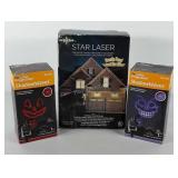 Holiday decor, LED projector lights, includes