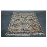Lightweight rug, 100% viscose, dry clean only,