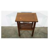 Accent table, 26" tall, veneer damage as shown