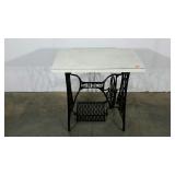 Singer sewing table base with laminate top