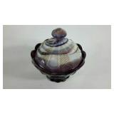 Purple slag glass circa 1850 by Imperial