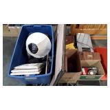 Skid lot, toaster oven, file boxes, pictures,