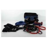 Bag of exercise equipment, includes ankle