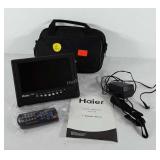 Haier portable 7" digital LCD TV, with