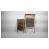 Two washboards, in rough shape