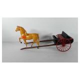 Horse and carriage, 11" and 25"