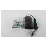 Rechargeable battery charger and bag of batteries
