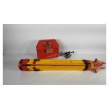 David White Meridian survey level with case and