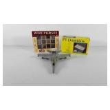 Toys, includes wire puzzles, dominos and military