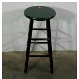 Painted wooden stool, 29" to seat
