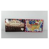 Two Jigsaw books, includes The Civil War and USA