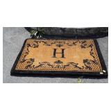 Heavy Duty Out Door Mat Rug, "H", 30x48x1.75"