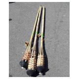 3 Bamboo Tiki Torched with fuel Canisters