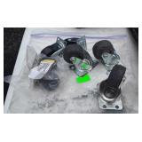 Casters, 4 are 1 5/8", two are 2"