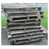 10 Miscellaneous wooden pallets