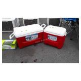 Two Igloo Coolers, 48qt, 28qt, Island Breeze,