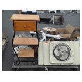 Skid lot: radios, heater, window fan, extension