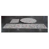 3pc Rug Set, by Safavieh Chelsea Ivory Biltmore,