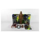 Storage bin of Star Wars items, includes