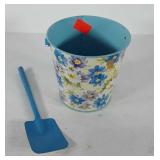 Metal bucket and shovel