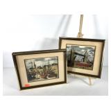 Two Bernard Buffet prints, Les Sables D