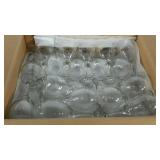 Wine glasses, approximately 32 glasses